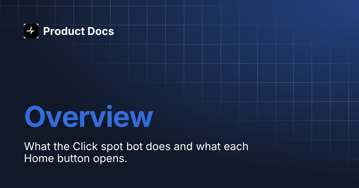 Overview | Product Docs